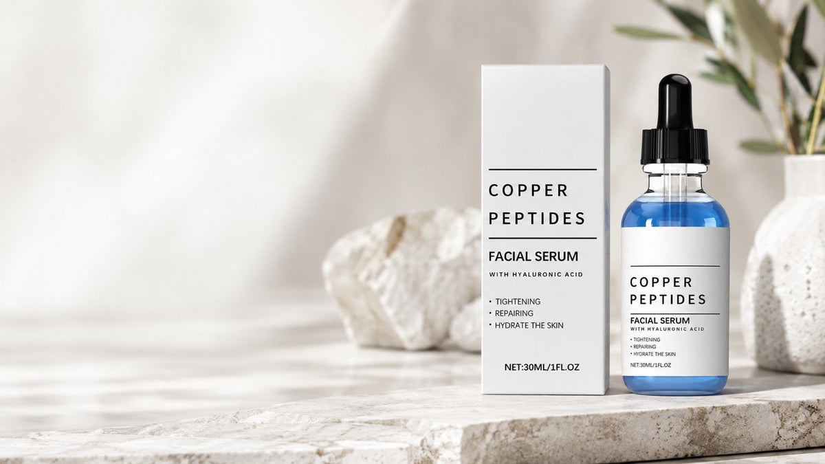 Copper Peptide Facial Serum with Hyaluronic Acid – 30ml